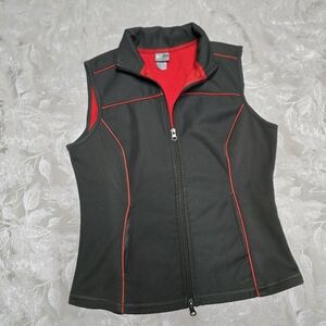 Champion Outdoors Vest Gray And Red Size Small With Pockets Women I20